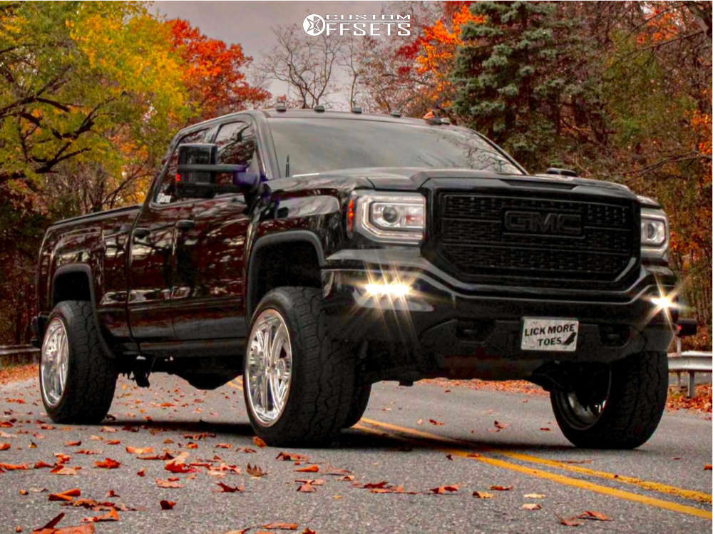 2016 GMC Sierra 1500 with 22x12 -44 Forgiato Lazzate T and 305