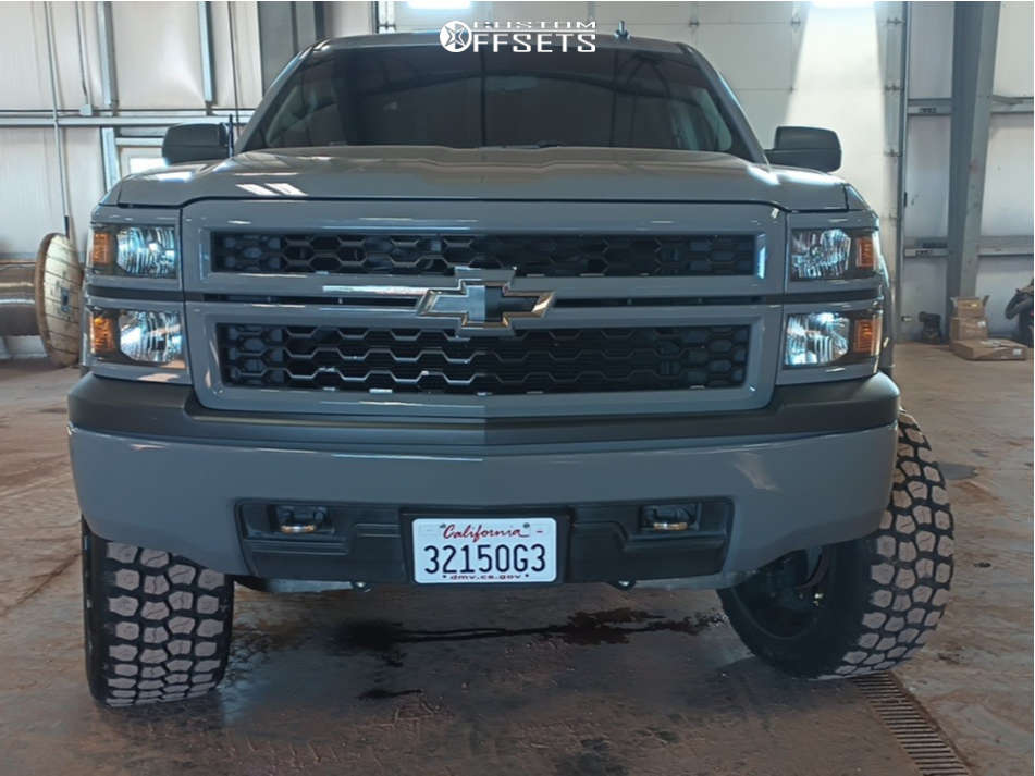2014 Chevrolet Silverado 1500 with 22x12 44 Off Road Monster M17 and
