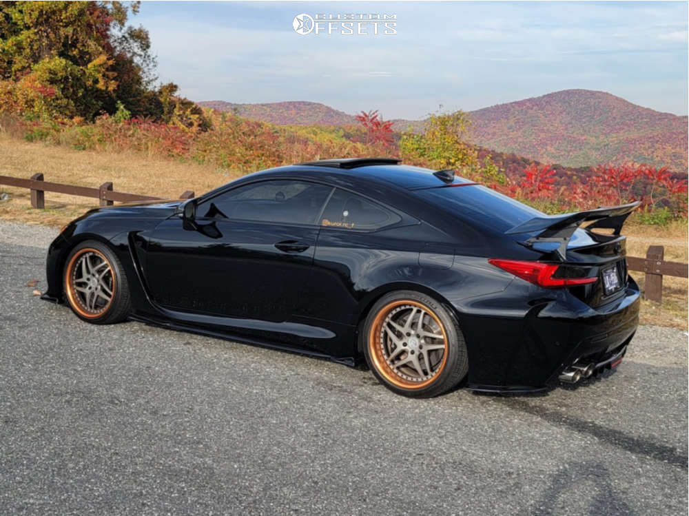 2016 Lexus RC F with 19x9.5 24 Heritage Ebisu and 255/35R19