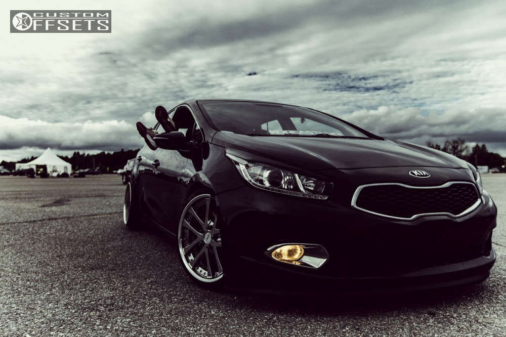 Kia Rondo Rims On Forte 2014 Kia Rondo with 18x8.5 25 Weds Vishunu and 215/35R18 Sailun ...