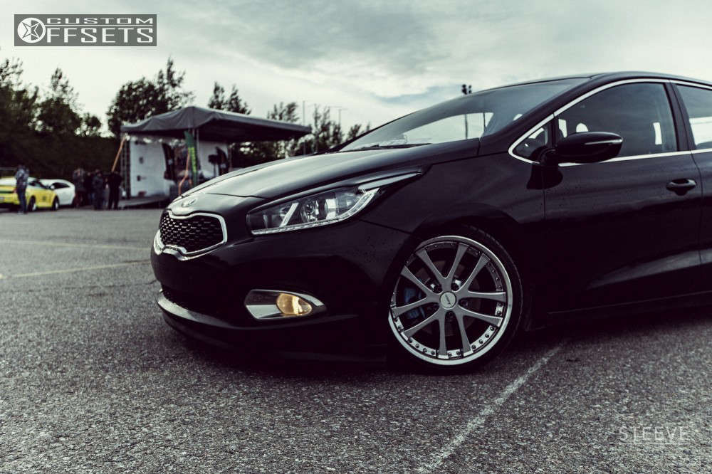 Kia Rondo Rims On Forte 2014 Kia Rondo with 18x8.5 25 Weds Vishunu and 215/35R18 Sailun ...