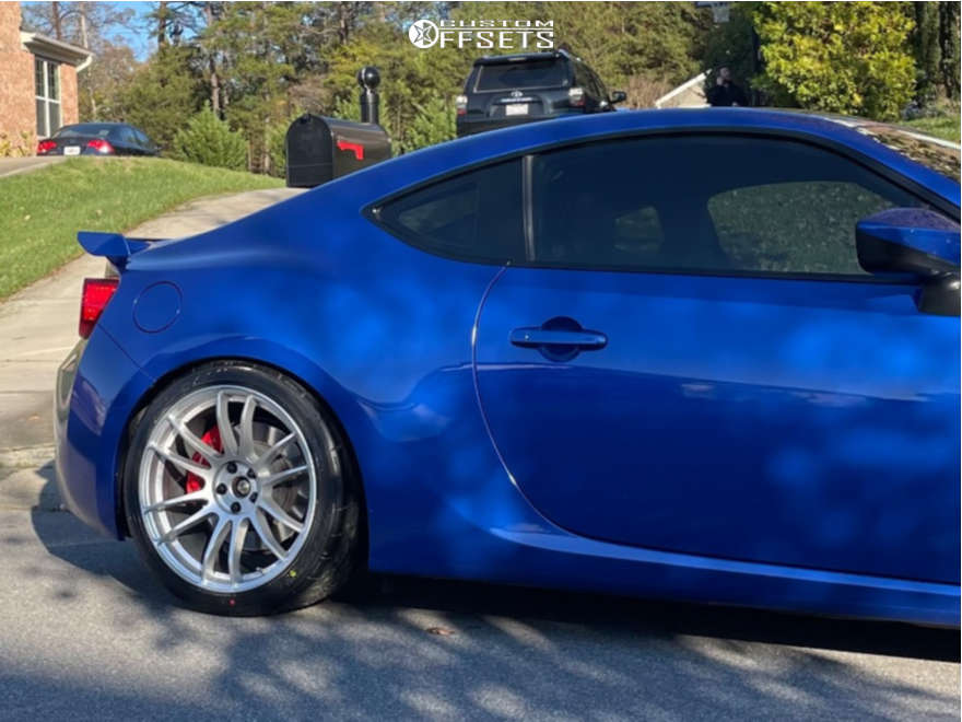 2017 Subaru BRZ with 18x9.5 38 Gram Lights 57xtreme Spec-d and 255