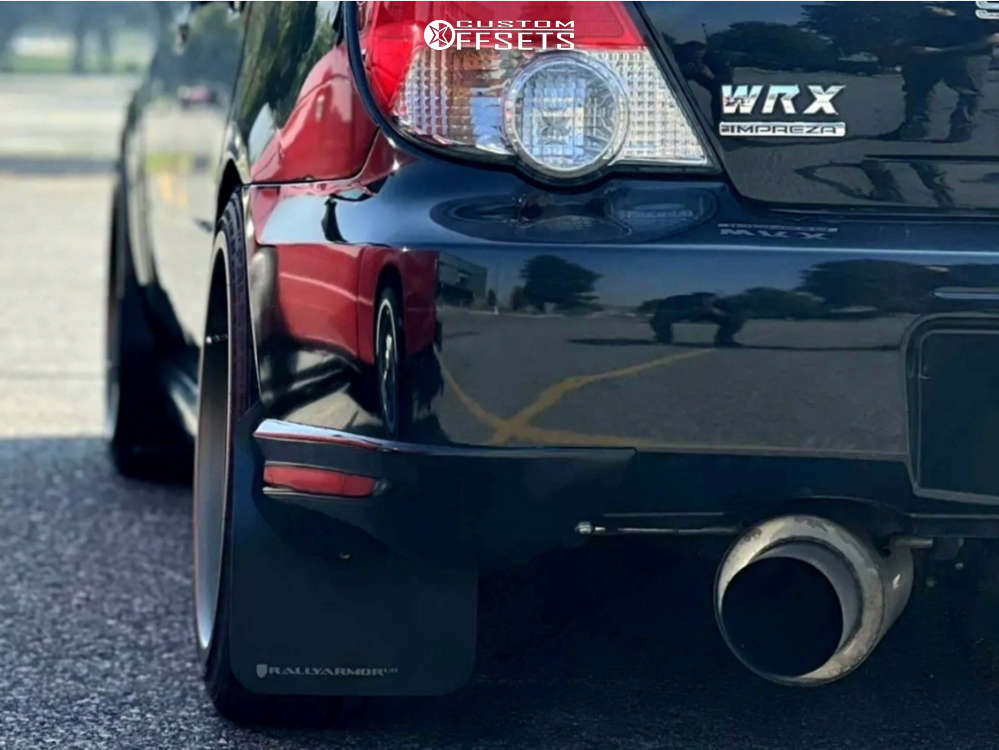 2005 Subaru Impreza with 18x8.5 35 Aodhan Ah08 and 225/40R18