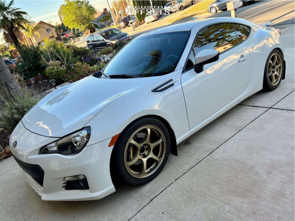 2015 Subaru BRZ with 17x8 45 Advan Racing RGIII and 245