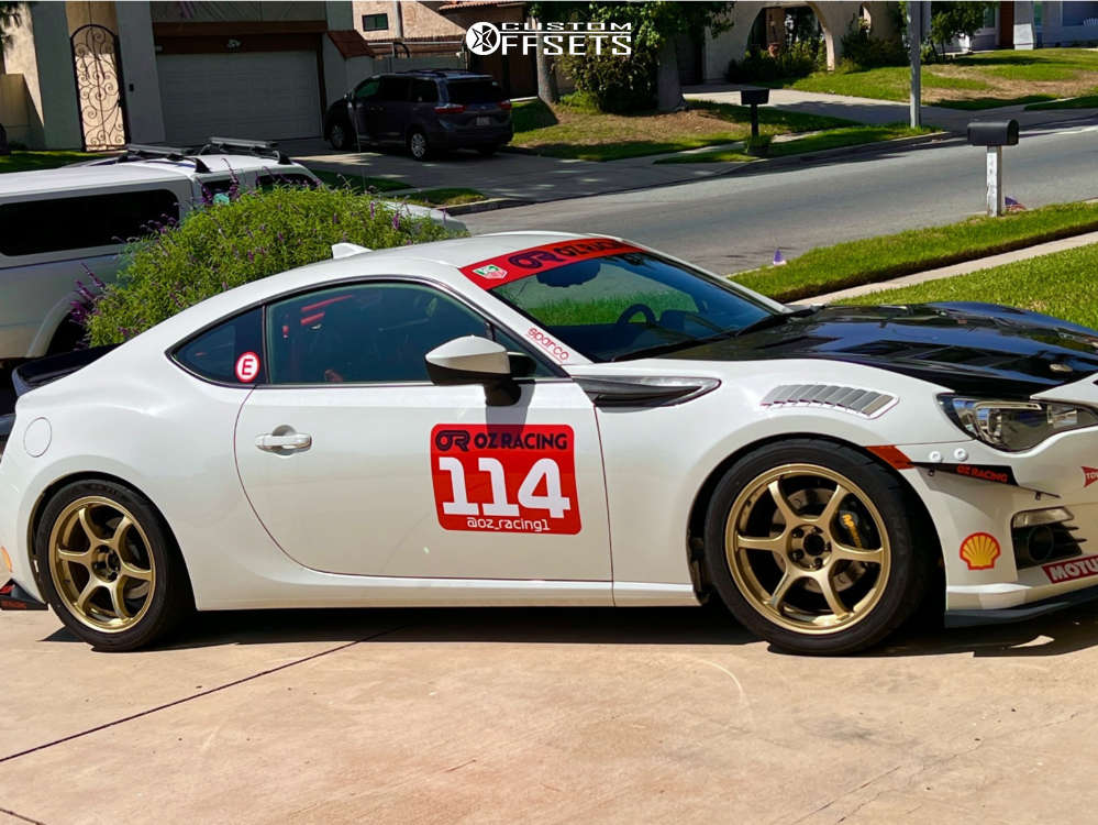 2015 Subaru BRZ with 17x8 45 Advan Racing RGIII and 245