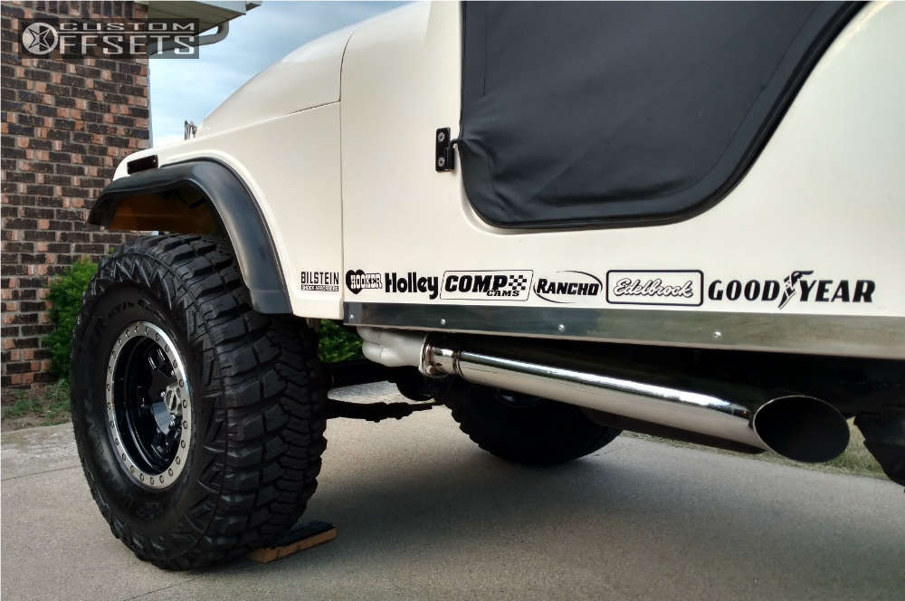 1979 Jeep Wrangler with 15x8 19 Vision Manx and 33/12.5R15 Goodyear