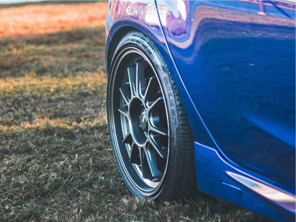 2015 Ford Fiesta with 17x8 40 Konig Hypergram and 205/40R17 Falken Ziex ...