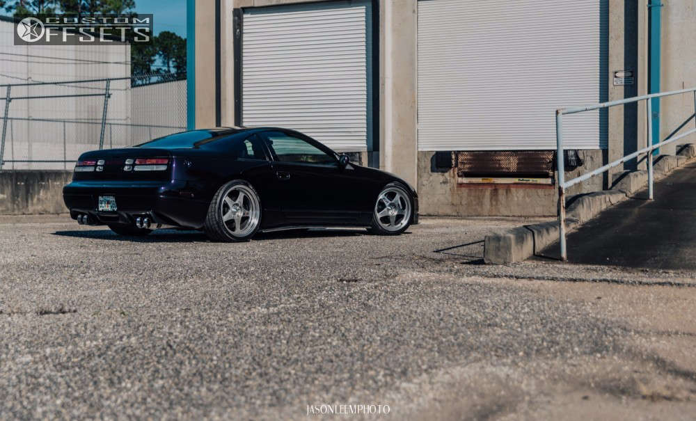 1996 Nissan 300ZX with 18x9.5 45 Desmond Regamaster Evo and 265