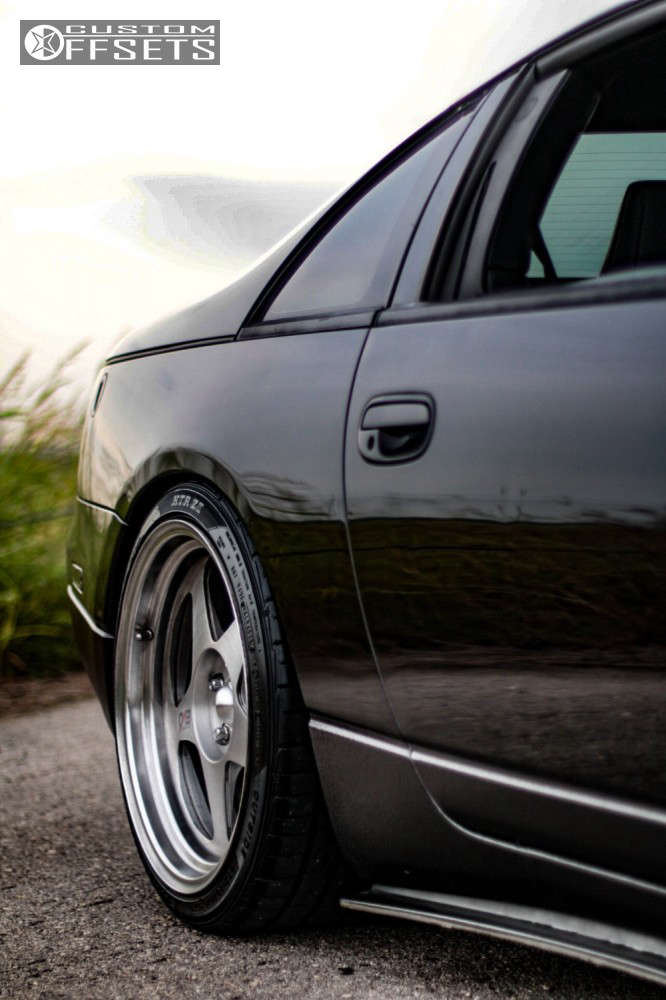 1996 Nissan 300ZX with 18x9.5 45 Desmond Regamaster Evo and 265