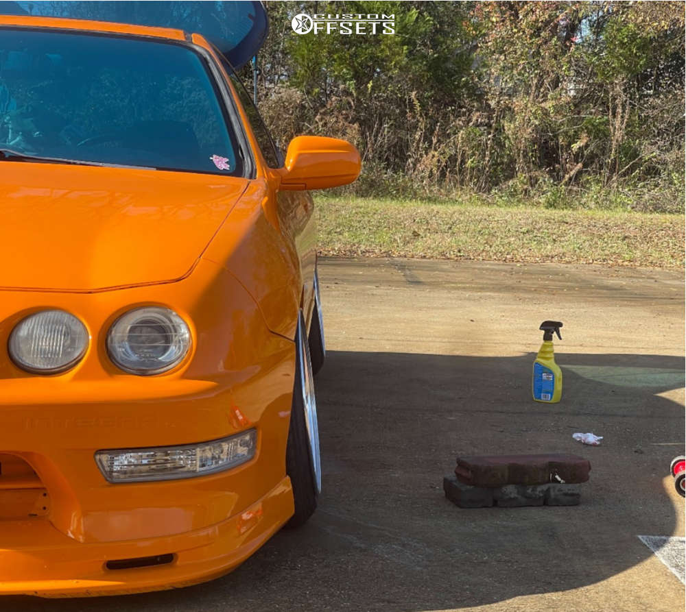 1998 Acura Integra with 15x8 32 Work Emotion Rs11 and 165/50R15 ...