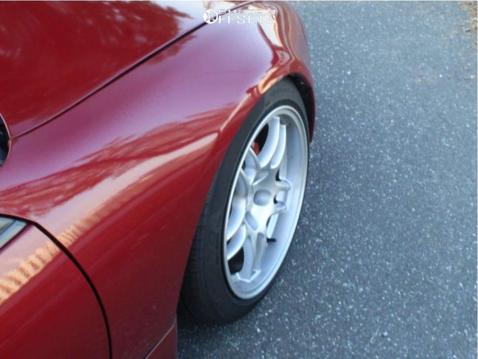 1993 Nissan 300ZX with 17x9 15 Square G33 and 225/45R17 Pirelli