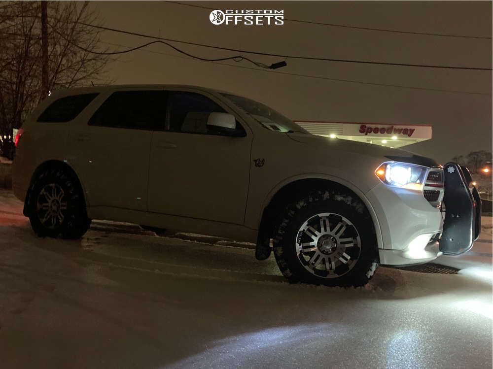 2011 Dodge Durango with 18x8.5 25 Vision Warrior and 275/70R18 Goodyear