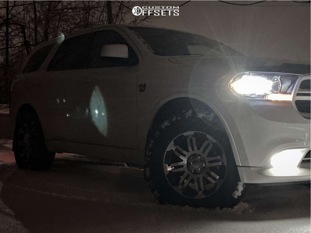 2011 Dodge Durango with 18x8.5 25 Vision Warrior and 275/70R18 Goodyear