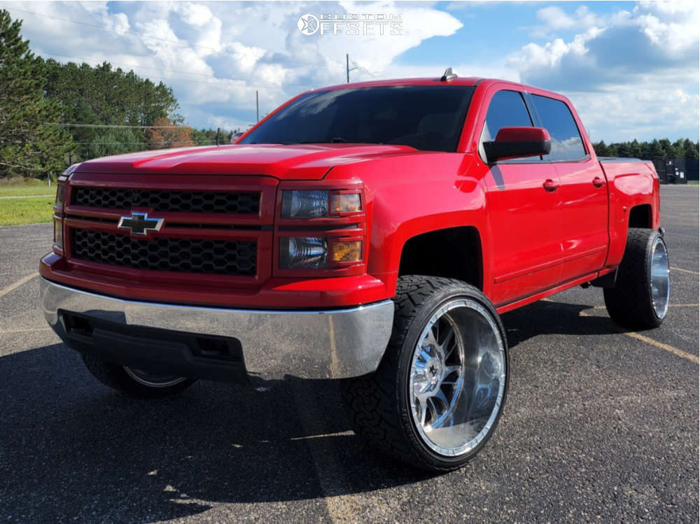 2015 Chevrolet Silverado 1500 with 24x14 -76 RBP 69R and 33/13.5R24 ...