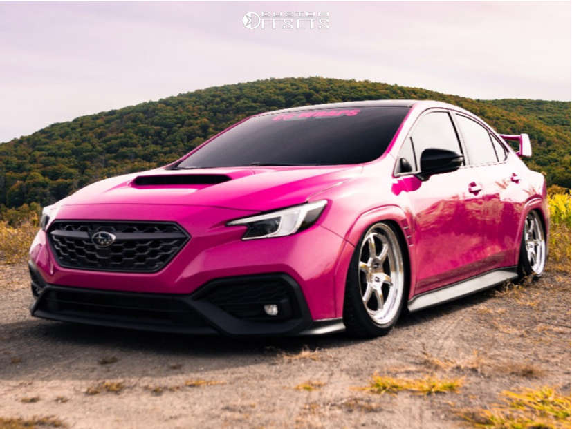 2022 Subaru WRX with 18x9.5 38 Kansei Roku and 215/35R18