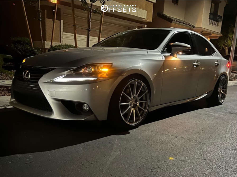 2015 Lexus IS250 with 19x8.5 20 MRR Gf6 and 225/40R19 Lexani Lx