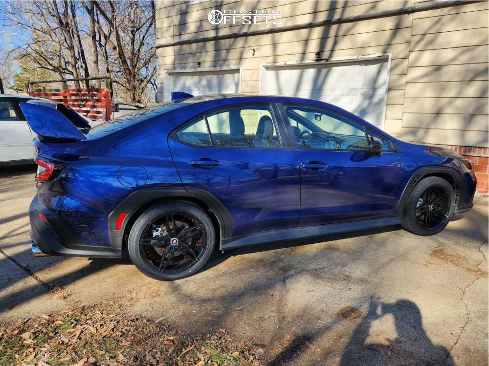 2022 Subaru WRX with 18x8 38 Spec-1 Sp-46 and 245/40R18 Delinte D7 ...