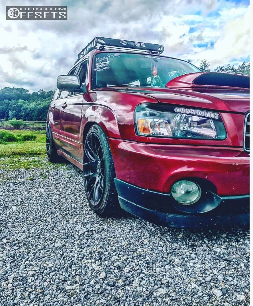 2005 Subaru Forester with 18x9.5 35 Miro Type 111 and 235/40R18 Toyo ...