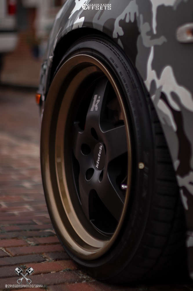 2006 Saab 9-3 with 18x9.5 35 Klutch Sl5 and 225/40R18 Falken Ziex