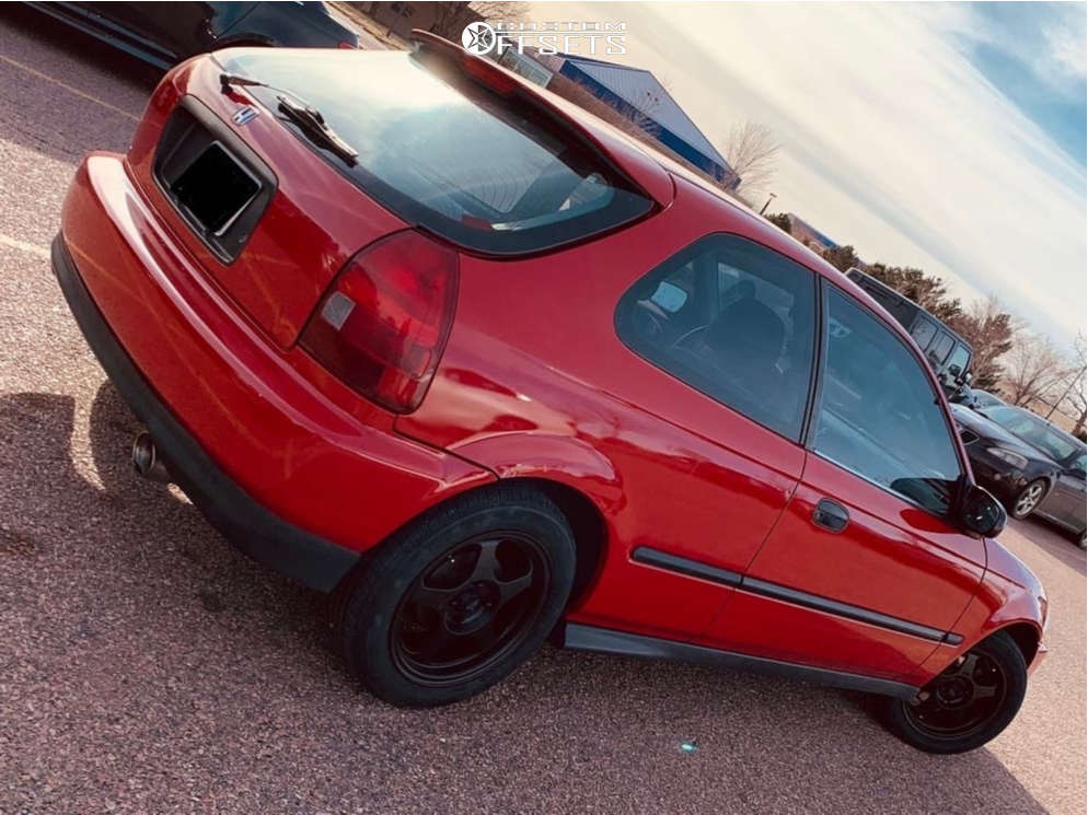 1998 Honda Civic with 15x6.5 35 AVID1 Av8 and 185/55R15 Nexen N