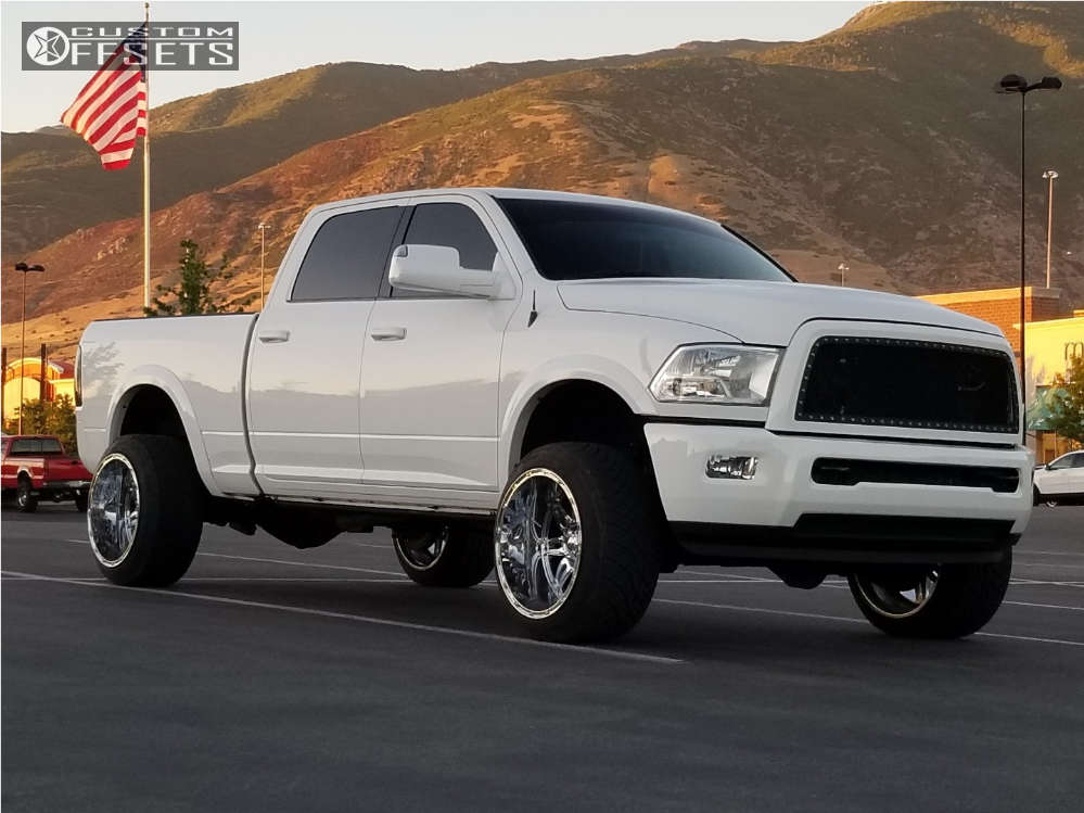 2012 Ram 2500 with 22x14 76 Fuel Hostage and 305/45R22 Nitto NT420V