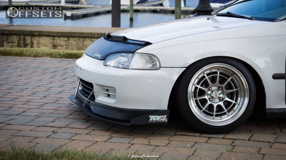 P95 R10 Rims 1995 Honda Civic with 15x8.5 17 Chikara Rs10 and 195/45R15 Toyo Tires ...