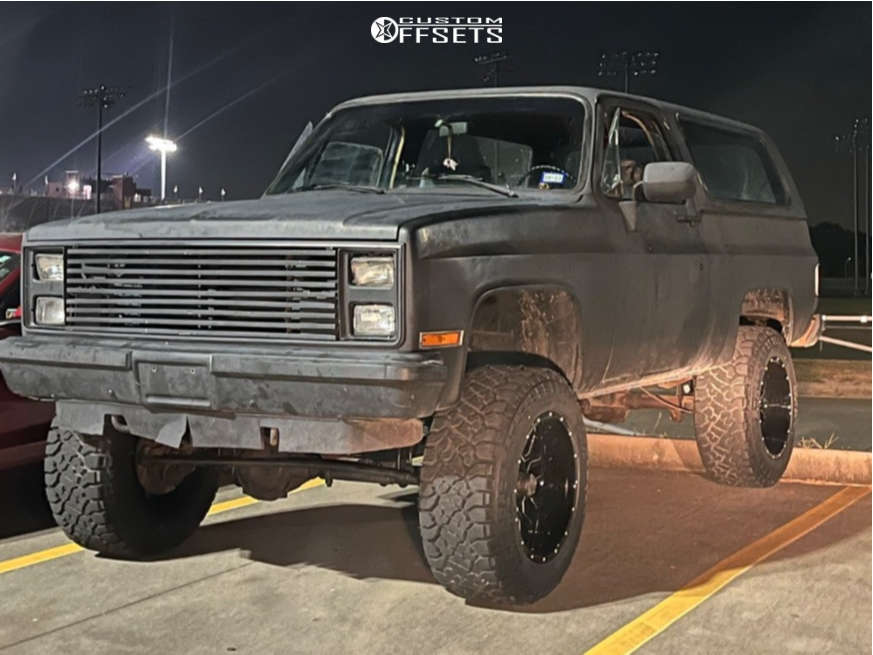 1985 Chevrolet K5 Blazer with 20x12 51 Hardrock Commander and 35/12