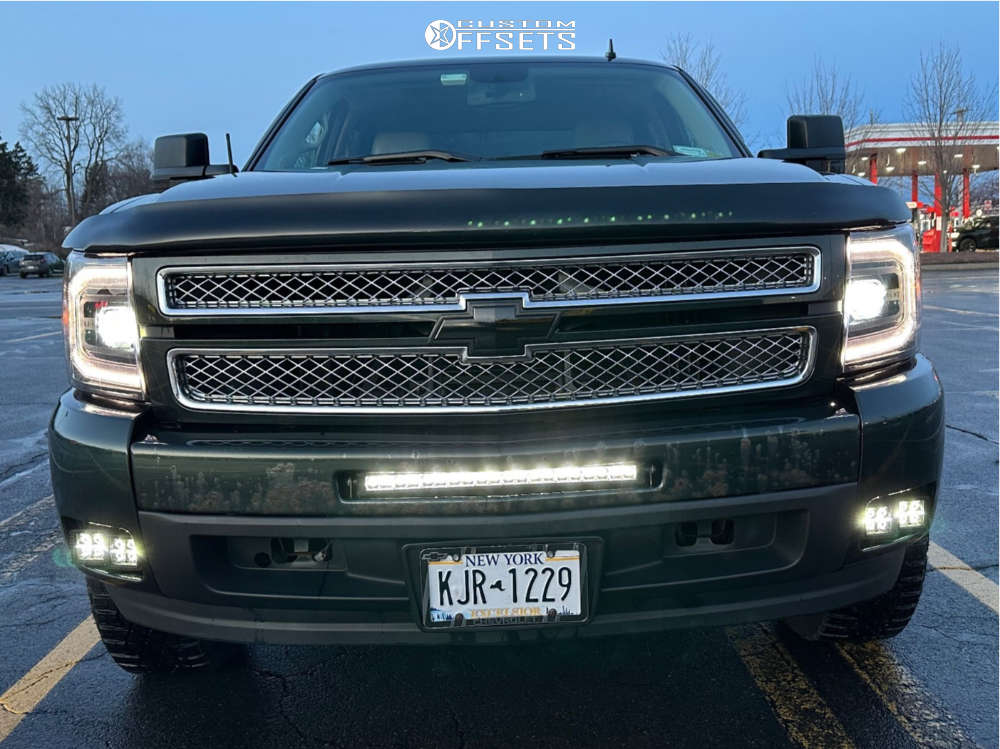 2013 Chevrolet Silverado 1500 with 20x10 18 Fuel Flame 6 and 275/60R20 Goodyear Wrangler