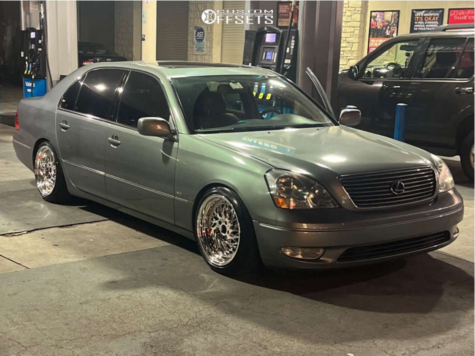 2001 Lexus LS430 with 18x9.5 30 Aodhan Ds03 and 225/45R18 Falken Atr ...
