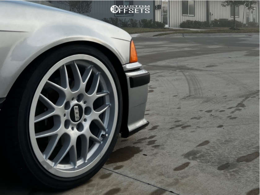 1997 BMW 328is with 17x8 38 BBS Rx and 205/40R17 Sailun