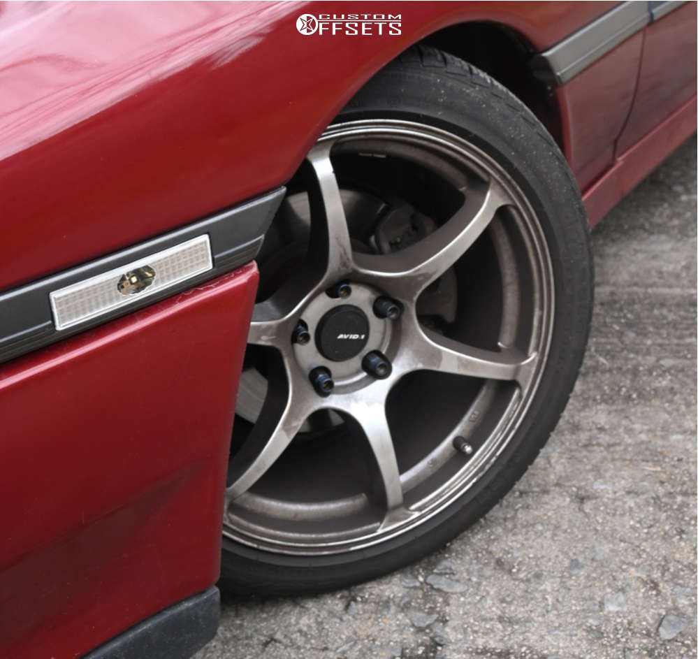 1989 Toyota Supra with 18x8.5 35 AVID1 Av26 and 245/45R18 Pirelli