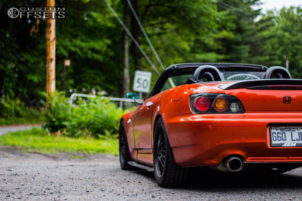 2000 Honda S2000 with 18x7.5 45 Spyn Wheel Zx and 225/40R18