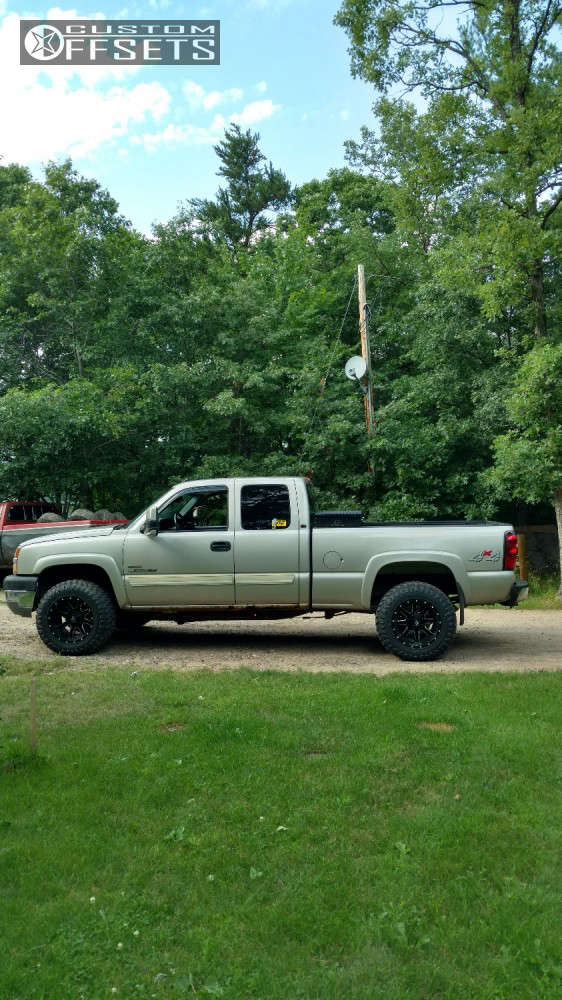 2004 Chevrolet Silverado 2500 HD with 18x12 44 Fuel Maverick and 33/12
