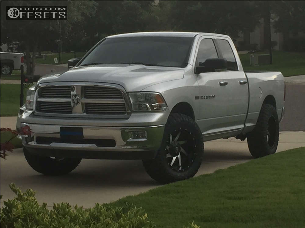 2011 Ram 1500 with 20x10 -18 Fuel Renegade and 295/65R20 Nitto Ridge ...
