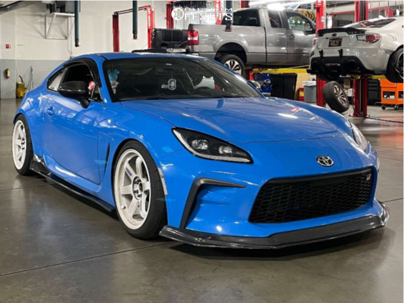 2022 Toyota GR86 with 18x9.5 40 Volk Te37sl and 255/35R18 Yokohama