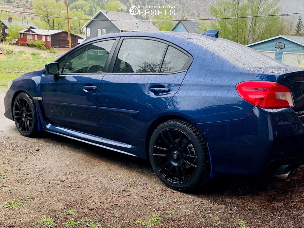 2021 Subaru WRX with 18x8.5 40 Voxx Pisa and 245/40R18 Nokian