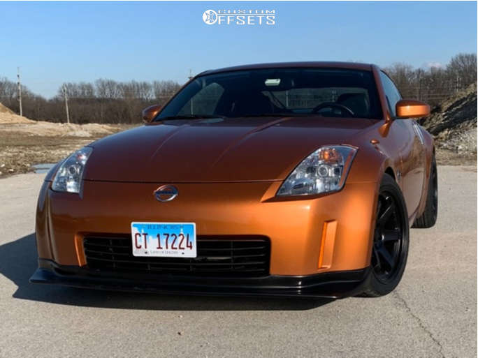 2003 Nissan 350Z with 18x9.5 18 AVID1 AV6 and 265/35R18 Vercelli