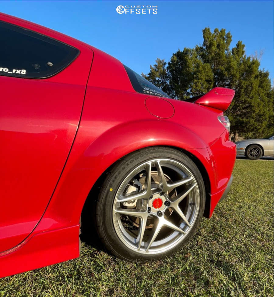 2005 Mazda RX-8 with 18x9.5 35 Kansei Astro and 245/40R18