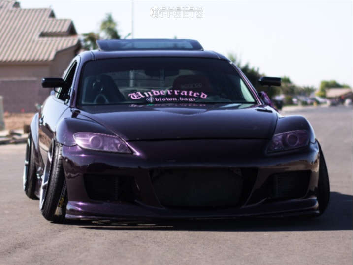 2004 Mazda RX-8 with 18x10.5 12 Kansei Tandem and 215/40R18