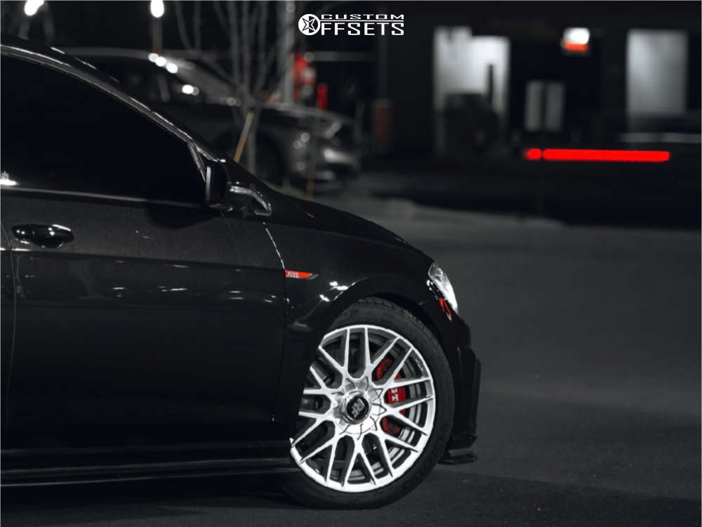 2019 Volkswagen GTI with 18x8.5 45 Rotiform Rse and 245/40R18 Michelin ...
