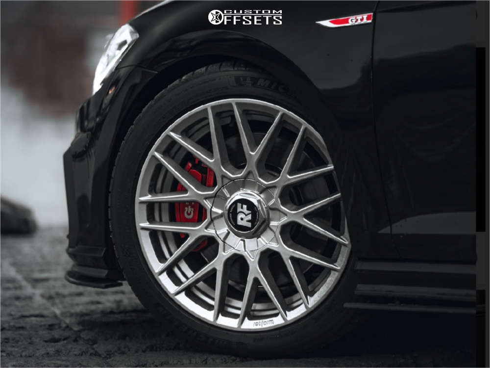 2019 Volkswagen GTI with 18x8.5 45 Rotiform Rse and 245/40R18 Michelin ...