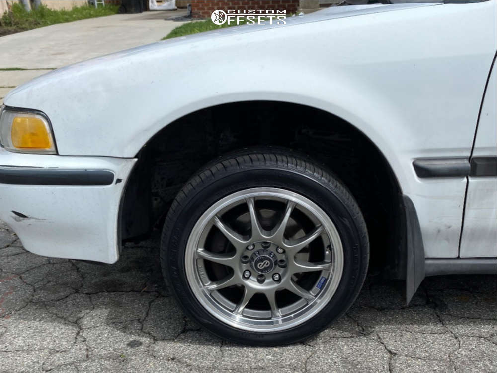 1992 Honda Accord with 15x6.5 38 Enkei J10 and 195/45R15 Toyo Tires ...