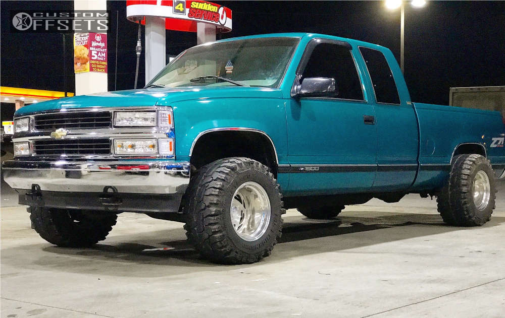 1995 Chevrolet K1500 with 15x12 -52 Billet Specialties Gt53 and 31