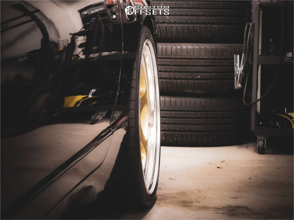 1996 Nissan 300ZX with 19x9.5 33 Work Meister L1 3p and 245