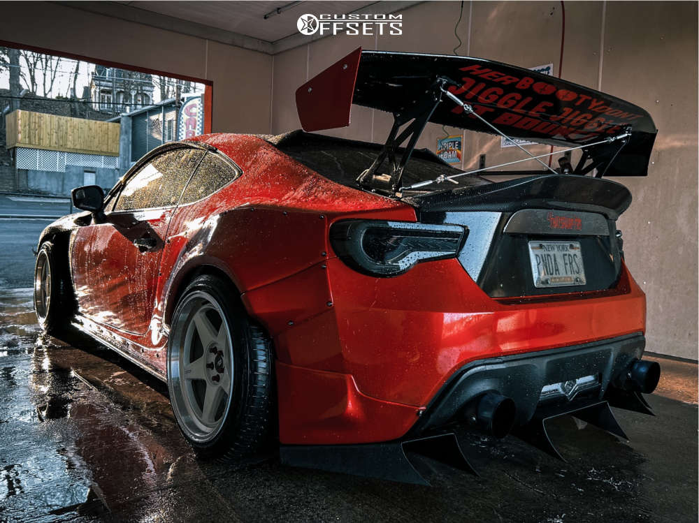 2013 Scion FR-S with 18x9.5 22 ESR Cr5 and 235/40R18 Arroyo Grand Sport ...