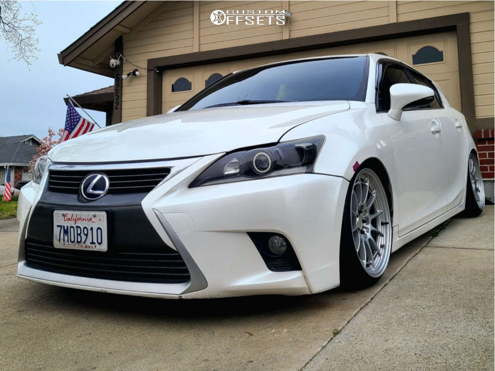 2015 Lexus CT200h with 18x9.5 40 Enkei Nt03m and 215/35R18