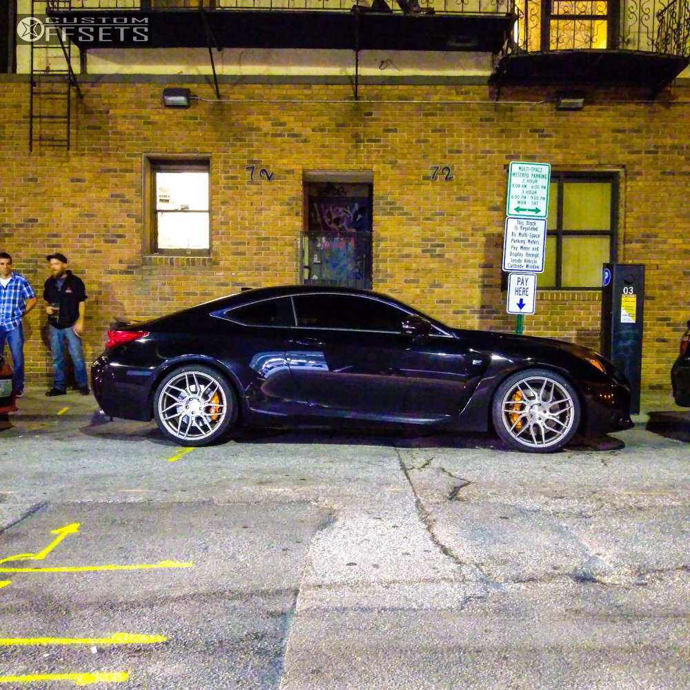 2016 Lexus RC F with 20x9 22 Rohana RFX7 and 245/35R20 Nankang NS