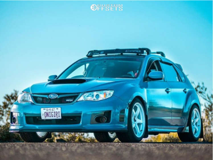 2013 Subaru WRX with 18x9.5 38 Gram Lights 57cr and 255/40R18
