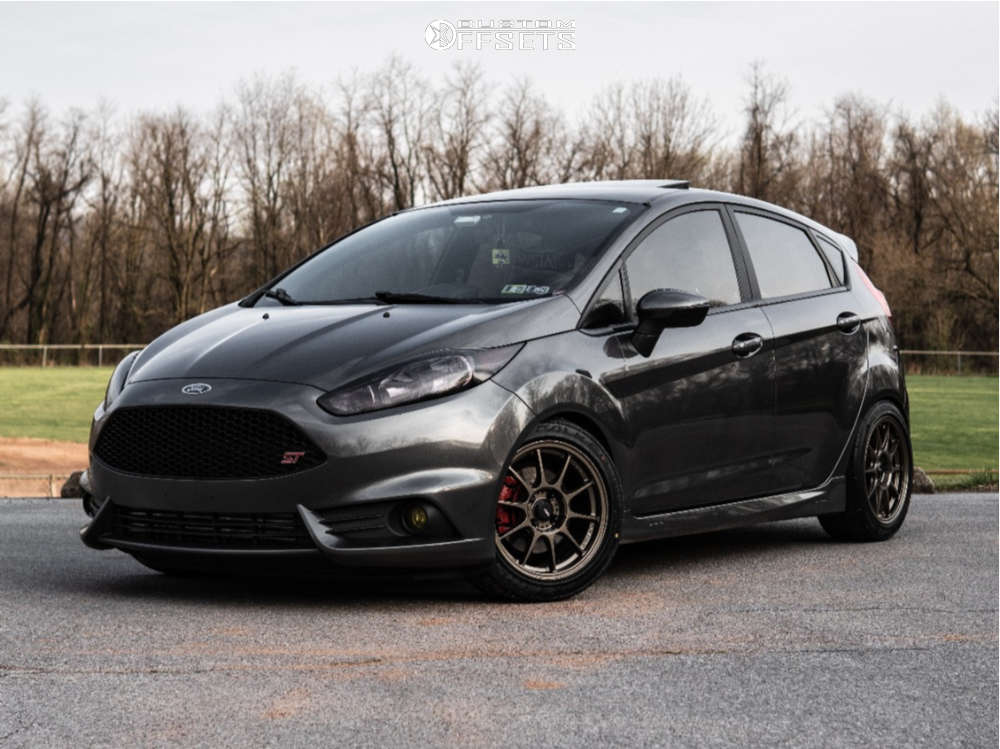 2016 Ford Fiesta with 16x8 40 Konig Dekagram and 215/45R16 Falken