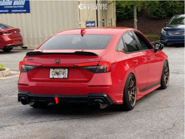 2022 Honda Civic with 18x9 30 Aodhan Ah06 and 235/40R18 Goodyear Eagle ...